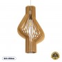 GLOBOSTAR® SCANDINAVIA 02172 Boho Κρεμαστό Φωτιστικό Οροφής με Ντουί 1 x E27 AC 220-240V IP20 - Μπεζ - Μ32 x Π32 x Υ56cm
