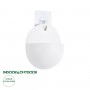 GloboStar® Artificial Garden LYON 20551 Διακοσμητική Πλαστική Γλάστρα -  Λευκό - Μ12 x Π6 x Υ13.5cm