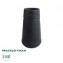 GloboStar® Artificial Garden JAKLIN 20723 Επιδαπέδιο Πολυεστερικό Τσιμεντένιο Κασπώ Γλάστρα - Flower Pot Μαύρο Φ34 x Υ62cm
