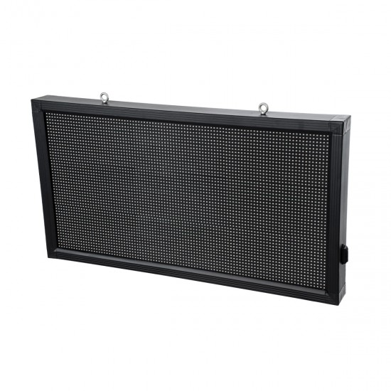 GLOBOSTAR® DISPLAY 90297 Κυλιόμενη Ψηφιακή Επιγραφή 96x48cm P10 Μονής Όψης LED AC 220-240V Αδιάβροχο IP65 RGB - WiFi Control μέσω FK APP - Αισθητήρας Θερμοκρασίας & Υγρασίας - Μ104 x Π9 x Υ56cm - 2 Χρόνια Εγγύηση