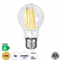 GLOBOSTAR® GLOBE 99087 Λάμπα E27 A60 LED 7W 1470lm 360° AC 220-240V IP20 Θερμό Λευκό 2700K - Long Filament Chip - Διάφανο - Μ6 x Π6 x Υ11cm - 3 Χρόνια Εγγύηση