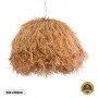 GLOBOSTAR® GUADELOUPE 02155 Boho Κρεμαστό Φωτιστικό Οροφής με Ντουί 1 x E27 AC 220-240V IP20 - Καφέ - Μ80 x Π80 x Υ60cm