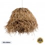 GLOBOSTAR® GUADELOUPE 02157 Boho Κρεμαστό Φωτιστικό Οροφής με Ντουί 1 x E27 AC 220-240V IP20 - Μπεζ - Μ50 x Π50 x Υ40cm