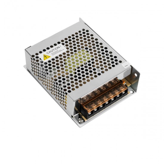 GLOBOSTAR® LUMIVOLT 73034 Τροφοδοτικό/Μετασχηματιστής PELV 120W 10A DC 12V IP20 - AC 220-240V σε DC 12V / Ρυθμιζόμενo από DC 10.8V έως DC 13.2V - Μ13 x Π10 x Υ4cm - 3 Χρόνια Εγγύηση