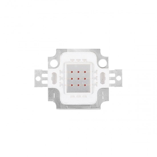 GloboStar® 73766 Υψηλής Ισχύος LED COB BRIDGELUX 10W 500lm DC 6-8V - M2.9 x P2 x Y0.3cm - Κόκκινο - 2 Χρόνια Εγγύηση