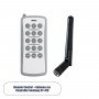 GLOBOSTAR® SEEKWAY-REM 90828 RF Ασύρματο Χειριστήριο & Κεραία για Ψηφιακό Controller Seekway SY-418 DC 12V 1 x 23A Μπαταρία IP20 - Μ5 x Π1.5 x Υ11.5cm - 2 Χρόνια Εγγύηση