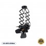 GLOBOSTAR® BROADWAY 01140 Vintage Φωτιστικό Οροφής με Ντουί 1 x E27 AC 220-240V IP20 - Μαύρο - Μ28 x Π25 x Υ100cm
