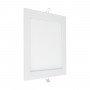 GLOBOSTAR® PANELO 60199 Χωνευτό Panel Οροφής LED 20W 2060lm 120° AC 220-240V IP20 Θερμό Λευκό 2700K - Lumileds SMD Chip & TÜV SÜD Driver - Λευκό Γαλακτερό - Μ22.5 x Π22.5 x Υ1.9cm / Q20 x 20cm - 3 Χρόνια Εγγύηση