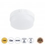 GLOBOSTAR® REVANO 61013 Φωτιστικό Πλαφονιέρα Οροφής LED 12W 1080lm 180° AC 220-240V Αδιάβροχο IP54 Θερμό Λευκό 2700K - Lumileds SMD Chip - Λευκό Γαλακτερό - Μ12 x Π12 x Υ4.5cm - 2 Χρόνια Εγγύηση