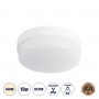 GLOBOSTAR® REVANO 61015 Φωτιστικό Πλαφονιέρα Οροφής LED 15W 1425lm 180° AC 220-240V Αδιάβροχο IP54 Φυσικό Λευκό 4500K - Lumileds SMD Chip - Λευκό Γαλακτερό - Μ17 x Π17 x Υ5cm - 2 Χρόνια Εγγύηση