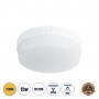 GLOBOSTAR® REVANO 61016 Φωτιστικό Πλαφονιέρα Οροφής LED 15W 1350lm 180° AC 220-240V Αδιάβροχο IP54 Θερμό Λευκό 2700K - Lumileds SMD Chip - Λευκό Γαλακτερό - Μ17 x Π17 x Υ5cm - 2 Χρόνια Εγγύηση