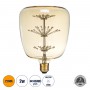 GLOBOSTAR® BARREL 99209 Λάμπα E27 G145 LED 1.6W 140lm 360° AC 220-240V IP20 Ultra Θερμό Λευκό 2200K - Diode HP Filament Chip - Μελί - Μ14.5 x Π14.5 x Υ19cm - 3 Χρόνια Εγγύηση
