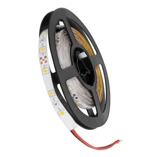 GLOBOSTAR® AVILA 90592 Ταινία LED 4.8W/m 260lm/m 120° DC 12V IP20 60 x SMD3528 Chip/m Θερμό Λευκό 2700K Dimmable - Sanan SMD Chip - Μ500 x Π0.7 x Υ0.2cm - Ρολό 5 Μέτρων - 2 Χρόνια Εγγύηση