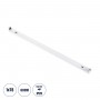 GloboStar® TUBATO 60147 Μεταλλικό Σκαφάκι για 1 x Λάμπα 60CM T8 G13 LED AC 220-240V IP20 Μ60 x Π3.4 x Υ4.3cm - 5 Χρόνια Εγγύηση
