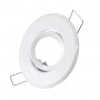 GLOBOSTAR® ORO 77800 Χωνευτή Κινούμενη Βάση για Σποτ MR11 με Ντουί GU10/GU5.3 IP20 - Λευκό - Μ7 x Π7 x Υ2.1cm / Q5.5cm