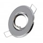 GLOBOSTAR® ORO 77803 Χωνευτή Κινούμενη Βάση για Σποτ MR11 για Ντουί GU10/GU5.3 IP20 - Νίκελ Βούρτσας - Μ7 x Π7 x Υ2.1cm / Q5.5cm