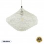 GLOBOSTAR® KENTUCKY 01862 Vintage Κρεμαστό Φωτιστικό Οροφής με Ντουί 1 x E27 AC 220-240V IP20 - Μπεζ - Μ40 x Π40 x Υ30cm