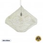 GLOBOSTAR® KENTUCKY 01865 Vintage Κρεμαστό Φωτιστικό Οροφής με Ντουί 1 x E27 AC 220-240V IP20 - Μπεζ - Μ60 x Π60 x Υ50cm