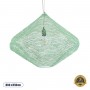 GLOBOSTAR® KENTUCKY 01866 Vintage Κρεμαστό Φωτιστικό Οροφής με Ντουί 1 x E27 AC 220-240V IP20 - Τιρκουάζ - Μ60 x Π60 x Υ50cm