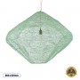 GLOBOSTAR® KENTUCKY 01870 Vintage Κρεμαστό Φωτιστικό Οροφής με Ντουί 1 x E27 AC 220-240V IP20 - Τιρκουάζ - Μ90 x Π90 x Υ70cm