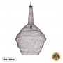 GLOBOSTAR® KENTUCKY 01884 Vintage Κρεμαστό Φωτιστικό Οροφής με Ντουί 1 x E27 AC 220-240V IP20 - Καφέ - Μ60 x Π60 x Υ90cm