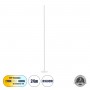 GLOBOSTAR® DALUMA 60471 Μοντέρνο Επιδαπέδιο Φωτιστικό LED 24W 2640lm 200° AC 220-240V IP20 Ρυθμιζόμενο Λευκό CCT με On/Off 2700K/4500K/6000K - Lumileds SMD Chip - Λευκό - Μ18 x Π18 x Υ160cm - 3 Χρόνια Εγγύηση