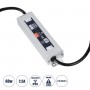GLOBOSTAR® LUMISPLASH 60962 Τροφοδοτικό/Μετασχηματιστής Class II SELV 60W 2.5A DC 24V Αδιάβροχο IP68 - AC 220-240V σε DC 24V - Μ15 x Π3.5 x Υ2cm - 3 Χρόνια Εγγύηση