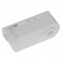GloboStar S-40053 Διφασικός Connector 3 Καλωδίων Αντάπτορας Κρέμασης Φωτιστικών για Λευκή Ράγα Οροφής