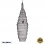 GLOBOSTAR® KENTUCKY 01908 Vintage Κρεμαστό Φωτιστικό Οροφής με Ντουί 1 x E27 AC 220-240V IP20 - Καφέ - Μ30 x Π30 x Y105cm