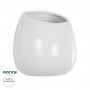 GloboStar® Artificial Garden GRENADA 20537 Διακοσμητική Κεραμική Γλάστρα Λευκή Φ12 x Υ13