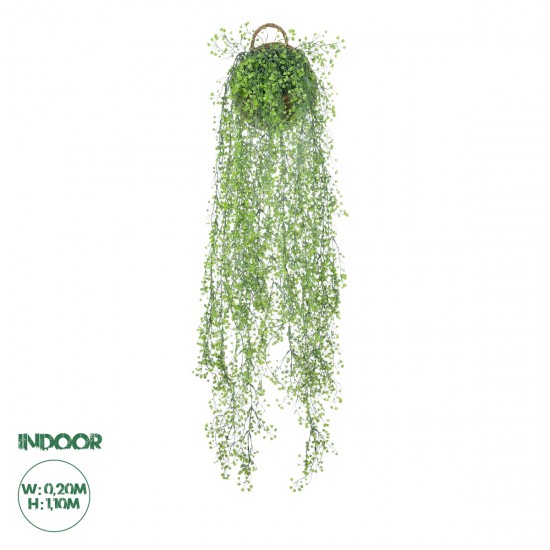 GloboStar® Artificial Garden GOLDEN BELL WILLOW HANGING PLANT 20630 Κρεμαστό Τεχνητό Διακοσμητικό Φυτό Ιτίας  Y110cm