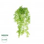 GloboStar® Artificial Garden HANGING PEACH LEAF 20880 - Τεχνητό Κρεμαστό Διακοσμητικό Φυτό Φύλλο Ροδακινιάς  Φ20 x Y50cm