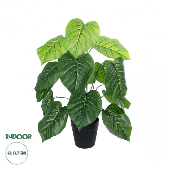 GloboStar® Artificial Garden CALATHEA PLANT 20910 Διακοσμητικό Φυτό Καλαθέα Φ70 x Υ75cm