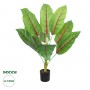 GloboStar® Artificial Garden BLOOD BANANA PLANT 20944 - Διακοσμητικό Φυτό Αιματόφυλλη Μπανανιά Φ70 x Υ90cm
