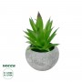 GloboStar® Artificial Garden SUCCULENT ALOE POTTED PLANT 21037 Διακοσμητικό Φυτό Αλόη Φ10 x Υ15cm