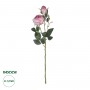 GloboStar® Artificial Garden PINK DAMASK CLIMBING ROSE BRANCH 21199 Τεχνητό Διακοσμητικό Κλαδί Τριαντάφυλλο Ροζ Y55cm
