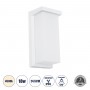 GLOBOSTAR® LOFT 60760 Μοντέρνο Φωτιστικό Τοίχου - Απλίκα LED 18W 1890lm 120° AC 220-240V Αδιάβροχο IP65 Φυσικό Λευκό 4500K - Bridgelux SMD Chip - Λευκό Ματ - Μ24.5 x Π11 x Υ9.5cm - 3 Χρόνια Εγγύηση