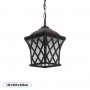 GLOBOSTAR® LINCOLN 01399 Vintage Κρεμαστό Φωτιστικό Οροφής με Ντουί 1 x E27 AC 220-240V IP20 - Καφέ & Διάφανο - Μ19 x Π19 x Υ20cm