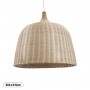 GLOBOSTAR® BAHAMAS 01570 Boho Κρεμαστό Φωτιστικό Οροφής με Ντουί 1 x E27 AC 220-240V IP20 - Μπεζ - Μ90 x Π90 x Y70cm