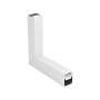GLOBOSTAR® ALP-CORNER-IN90 BRIGHTRAIL 61780 Επιφανειακό / Κρεμαστό Προφίλ Αλουμινίου Γωνία με Λευκό Γαλακτερό Πατητό Κάλυμμα για Ταινίες LED IP20 - Λευκό Ματ - Μ30 x Π5 x Υ7.5cm