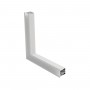 GLOBOSTAR® ALP-CORNER-SIDE90 RECESSA 61788 Χωνευτό Προφίλ Αλουμινίου Γωνία με Λευκό Γαλακτερό Πατητό Κάλυμμα για Ταινίες LED IP20 - Λευκό Ματ - Μ30 x Π3.5 x Υ4cm