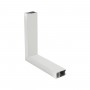 GLOBOSTAR® ALP-CORNER-SIDE90 LUMILINE 61766 Επιφανειακό / Κρεμαστό Προφίλ Αλουμινίου Γωνία με Λευκό Γαλακτερό Πατητό Κάλυμμα για Ταινίες LED IP20 - Λευκό Ματ - Μ30 x Π3.5 x Υ7cm