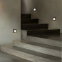 kelvo® STEPART KLV-101-0078 Χωνευτό Φωτιστικό Σκαλοπατιού / Διαδρόμου LED 3W 375lm 45° AC 220-240V Αδιάβροχο IP65 Θερμό Λευκό 2700K - Lumileds SMD Chip & TÜV SÜD Driver - Γκρι Ανθρακί Ματ - Μ8.5 x Π5 x Υ8.5cm / Q6.7 x 6.7cm - 5 Χρόνια Εγγύηση