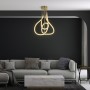 kelvo® GLOW KLV-101-0152 Φωτιστικό Οροφής LED 40W 4000lm 360° AC 220-240V IP20 Ρυθμιζόμενο Λευκό CCT με Χειριστήριο από 2700K έως 6000K Dimmable - Lumileds SMD Chip - Χρυσό Πλατίνα - Μ50 x Π50 x Υ70cm - 3 Χρόνια Εγγύηση