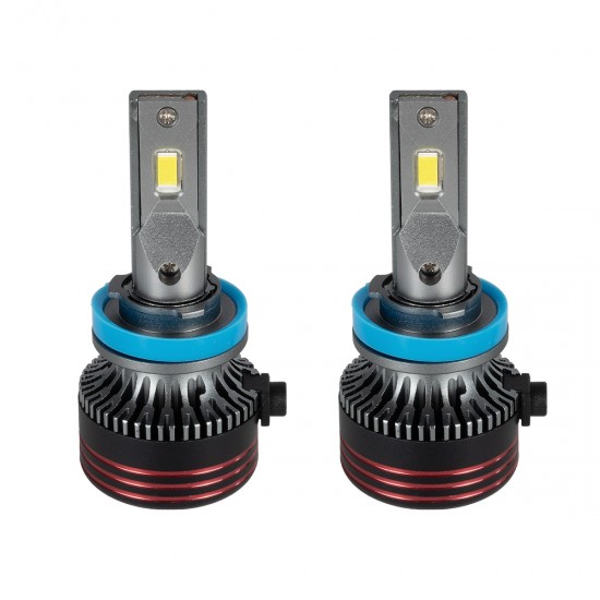 GloboStar® 82085 H9 HL Line KIT Βασικού Φωτισμού Αυτοκινήτου & Φορτηγού 3rd Generation Can-Bus Extreme Series LED CREE CXB COB 60W/120W 10000lm/20000lm DC 12V Αδιάβροχο IP67 Ψυχρό Λευκό 6000K