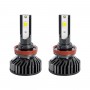 GloboStar® 82024 H8 F2 Line KIT Βασικού Φωτισμού Αυτοκινήτου & Φορτηγού 3rd Generation Can-Bus Series LED CREE CXB COB 30W/60W 3500lm/7000lm DC 12-24V Αδιάβροχο IP65 Ψυχρό Λευκό 6000K