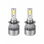 GloboStar® 82003 H7 C6 Line KIT Βασικού Φωτισμού Αυτοκινήτου & Φορτηγού 1st Generation Can-Bus Series LED CREE CXB COB 24W/48W 4800lm DC 12-24V Αδιάβροχο IP65 Ψυχρό Λευκό 6000K