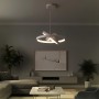 kelvo® NEMESIS KLV-101-0218-V2 Κρεμαστό Φωτιστικό Οροφής LED 100W 10000lm 180° AC 220-240V IP20 Ρυθμιζόμενο Λευκό CCT με Χειριστήριο από 2700K έως 6000K Dimmable - Lumileds SMD Chip - Λευκό Ματ - Μ60 x Π60 x Υ60cm - 3 Χρόνια Εγγύηση