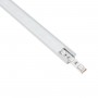GLOBOSTAR® ALP-LINEAR RECCA 70807-1M Χωνευτό Προφίλ Αλουμινίου με Λευκό Γαλακτερό Πατητό Κάλυμμα για Ταινίες LED IP20 - Ασημί & Λευκό - Μ102 x Π2.2 x Υ0.8cm