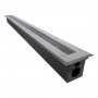 GLOBOSTAR® UNDERGROUND-REMVI 90194-Y Χωνευτή Μπάρα Φωτισμού Wall Washer LED 18W 1890lm 10° DC 24V Αδιάβροχο IP68 Ultra Θερμό Λευκό 2200K Dimmable - Bridgelux SMD Chip - Ανοξείδωτο Ατσάλι SS316 - Μ100 x Π9 x Υ7.2cm / Q98.2 x 7.6cm - 3 Χρόνια Εγγύηση